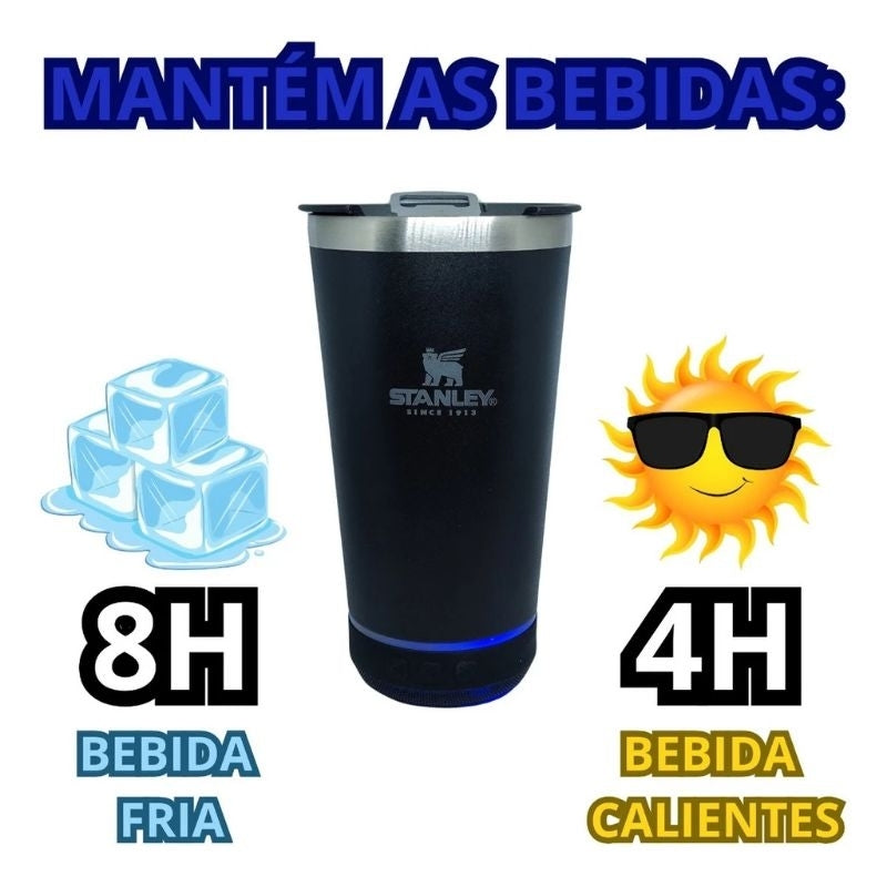 Vazo Térmico Stanley Con Parlante Bluetooth - Nuevo - (Últimas Unidades)