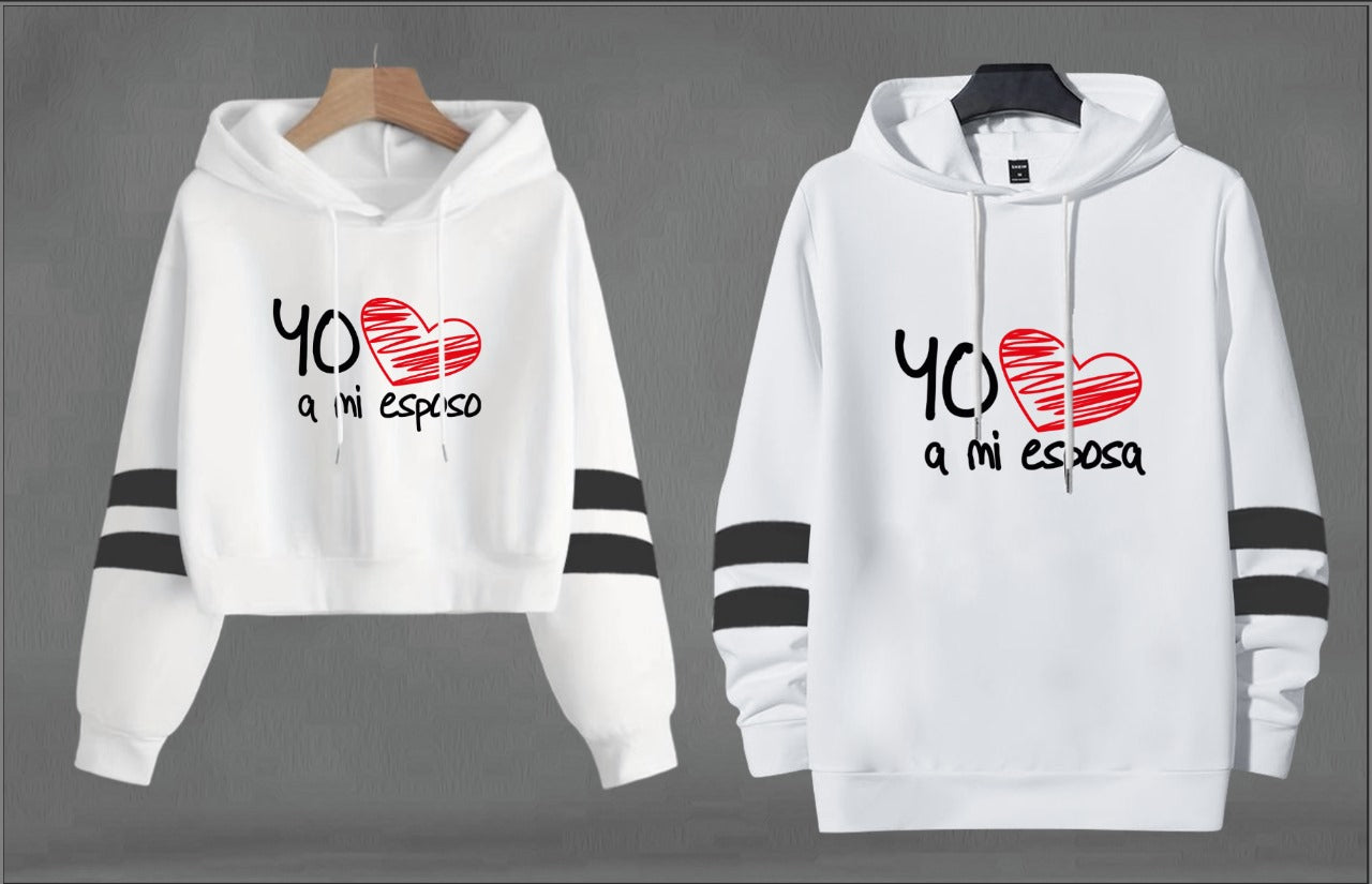 Buzo, Buso Hoodie ESPOSOS PAREJA